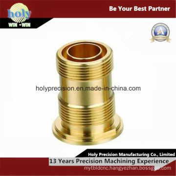 CNC Machining Threaded Flange Metal Brass Bushing